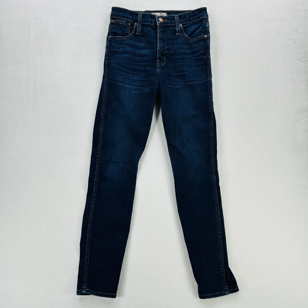 Madewell Jeans Womens 26 Blue 10" High Riser Skinny Skinny Stretch Dark Wash